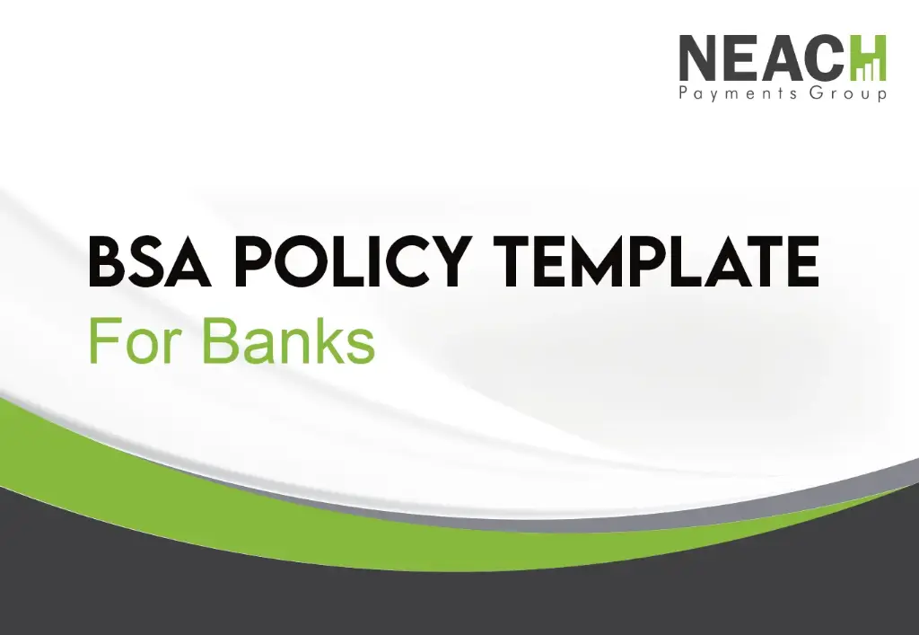 BSA Policy Template for Banks