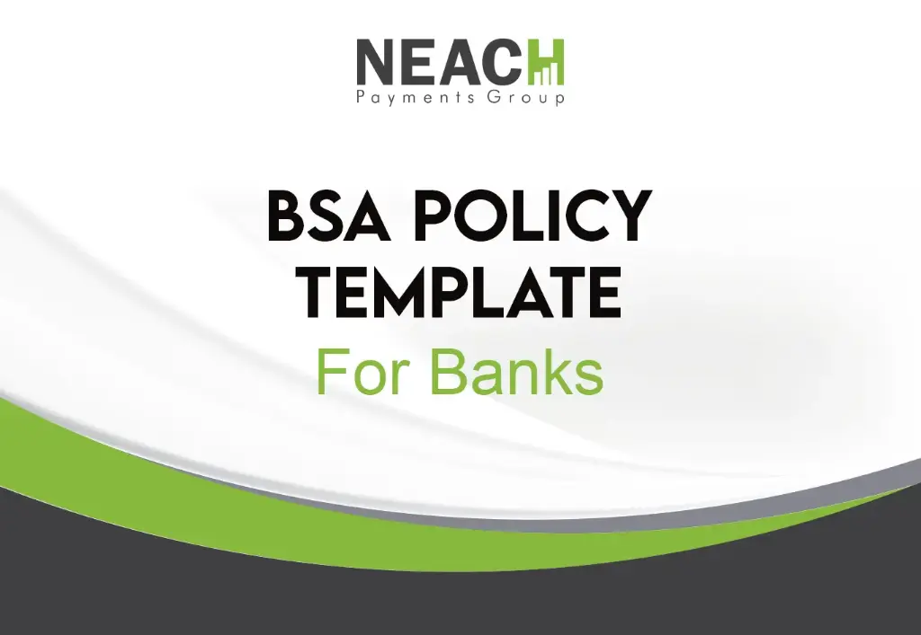 BSA Policy Template for Banks
